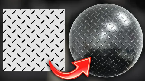 Procedural Diamond Plate Metal - Blender shaders
