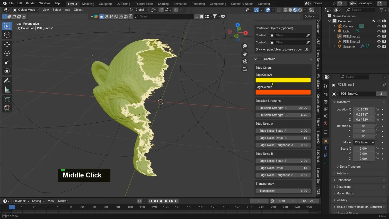 Procedural Dissolving Effect screenshot 2