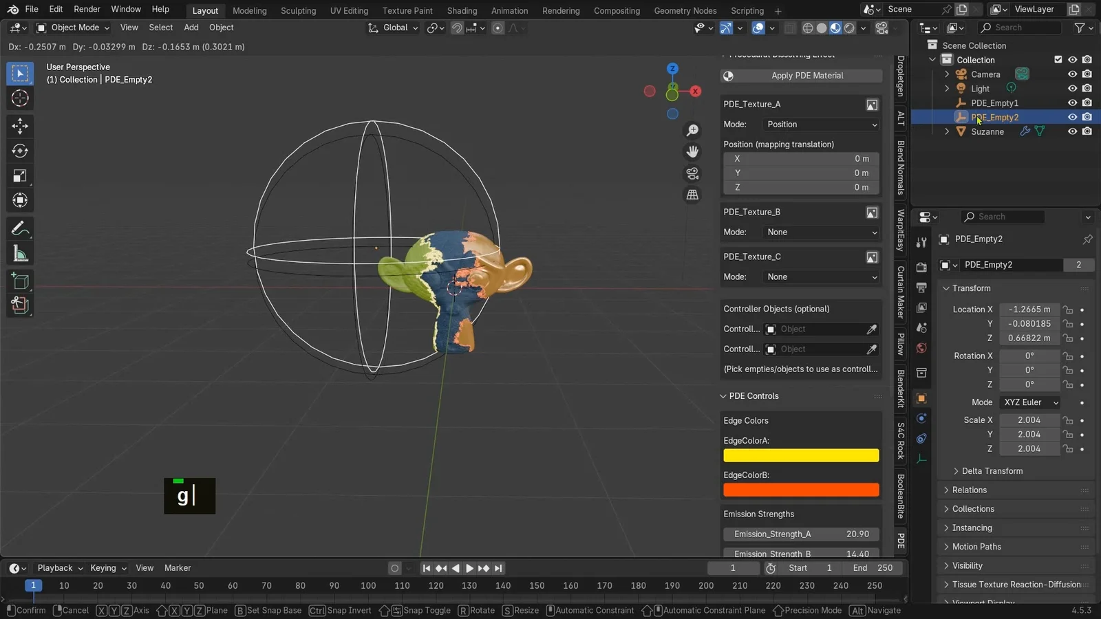 Procedural Dissolving Effect screenshot 3