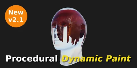 Procedural Dynamic Paint - Blender geometry nodes