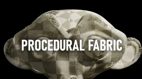 Procedural Fabric - Blender geometry nodes