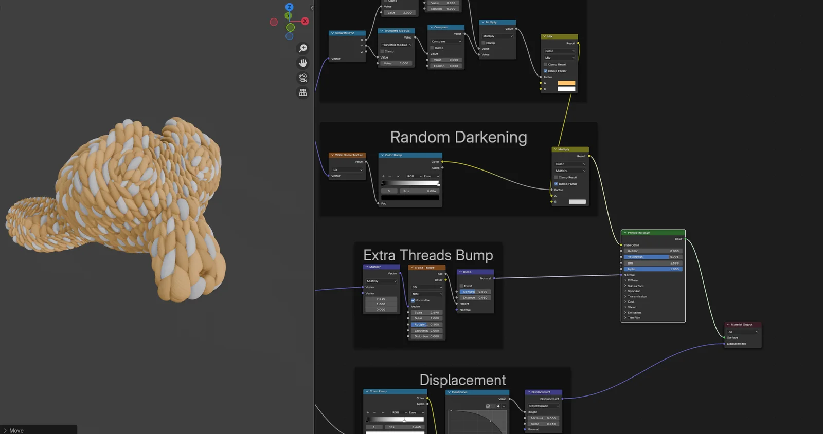 Procedural Fabric Shader screenshot 3