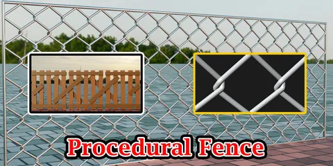 Procedural Fence - Blender addons