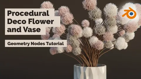 Procedural Flower - Blender geometry nodes
