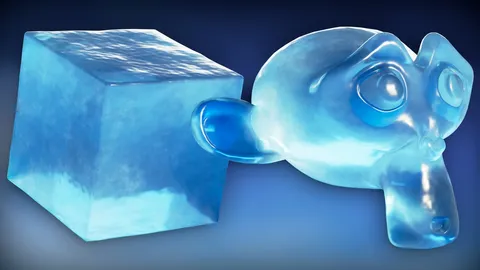 Procedural Frosted Ice Material - Blender shaders