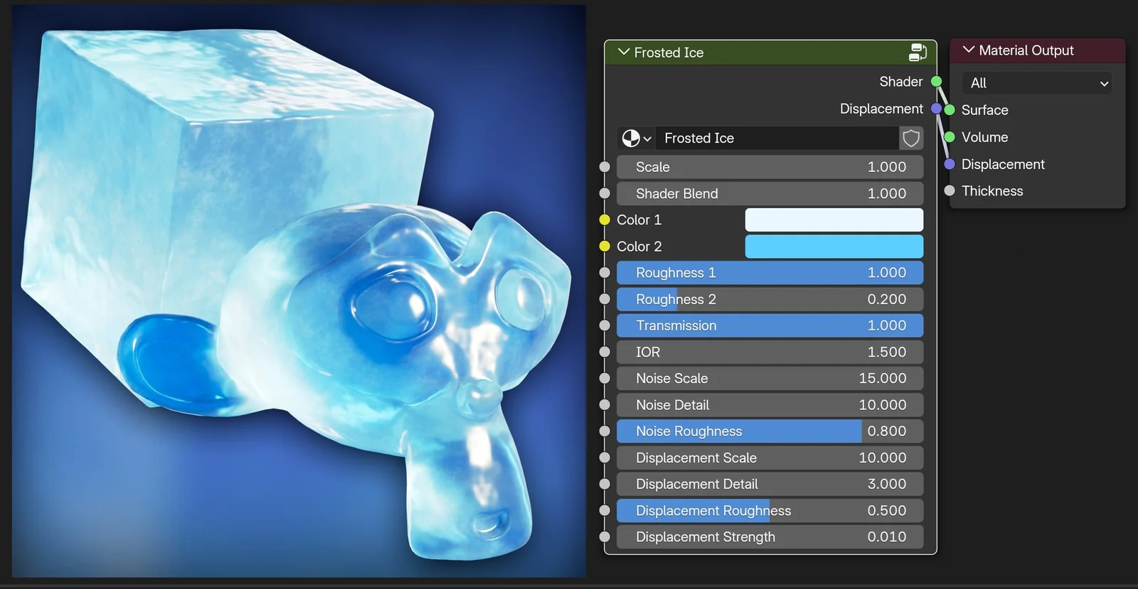 Procedural Frosted Ice Material screenshot 2