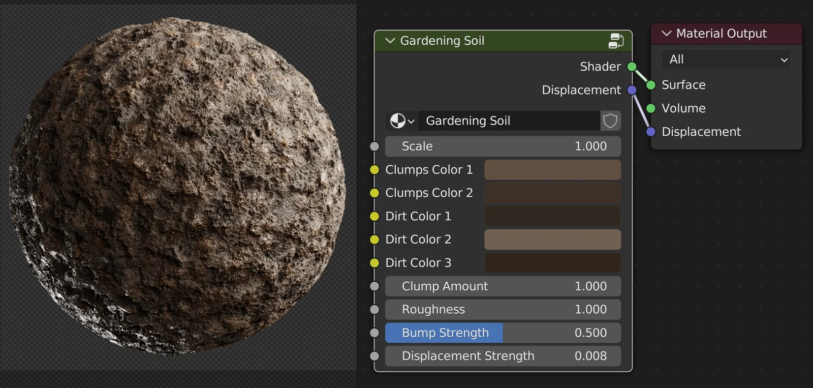Procedural Gardening Soil Material screenshot 2
