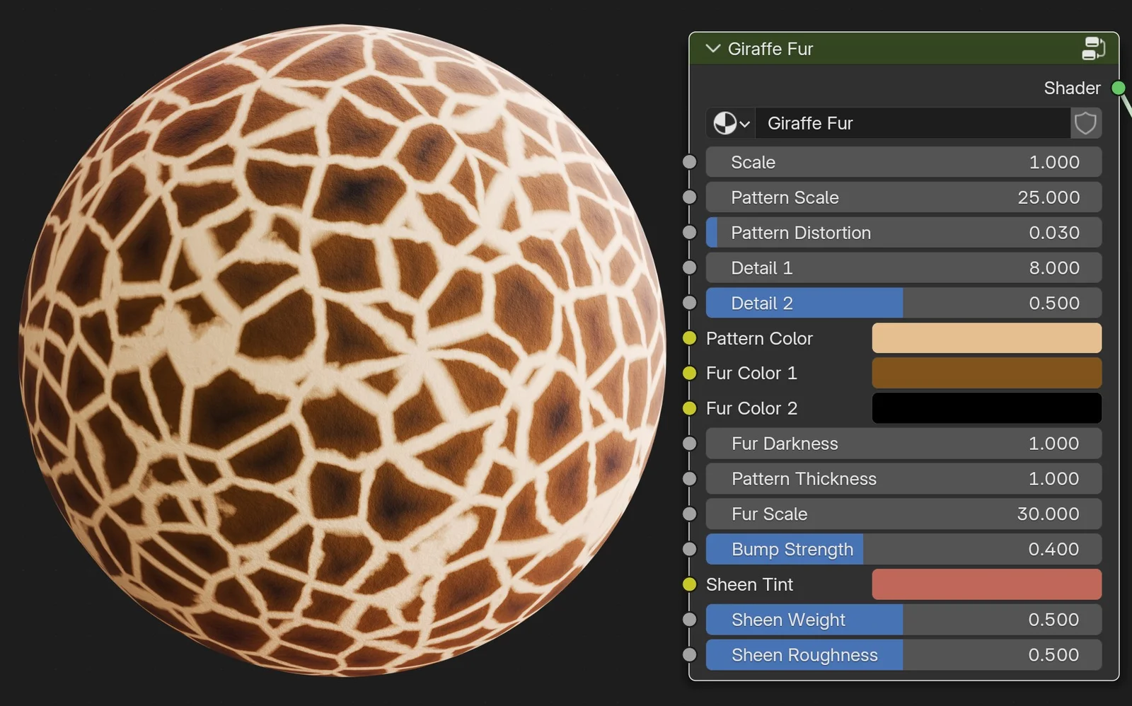 Procedural Giraffe Fur Pattern screenshot 2