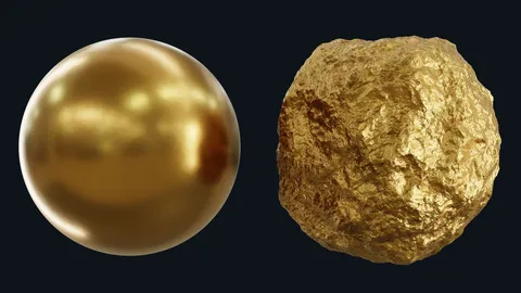 Procedural Gold Material - Blender shaders