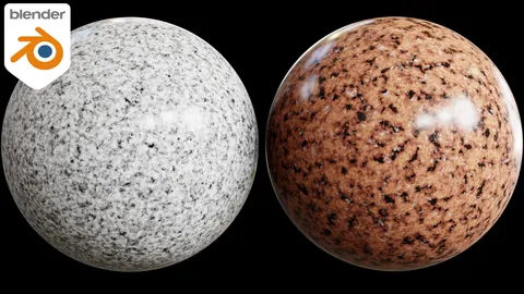 Procedural Granite Materials - Blender shaders