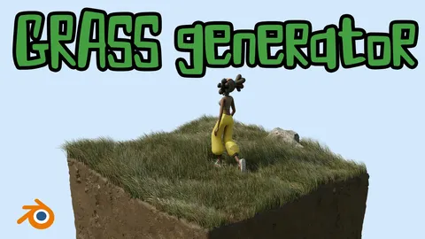 Procedural Grass Generator - Blender geometry nodes