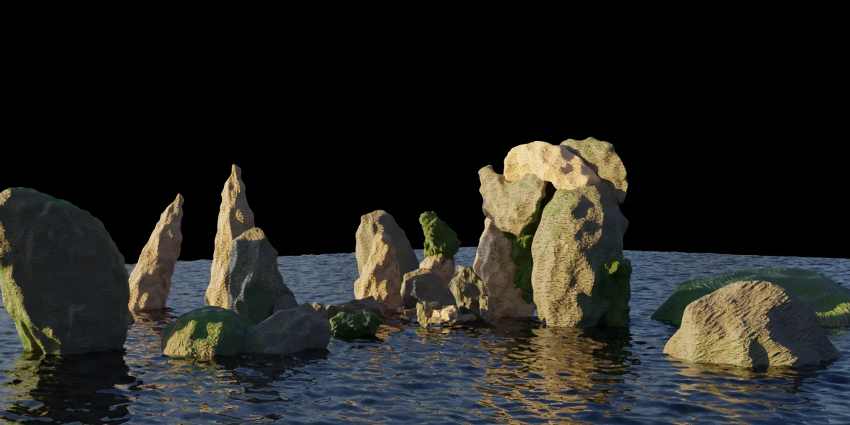 Procedural Green Ocean Environment screenshot 2
