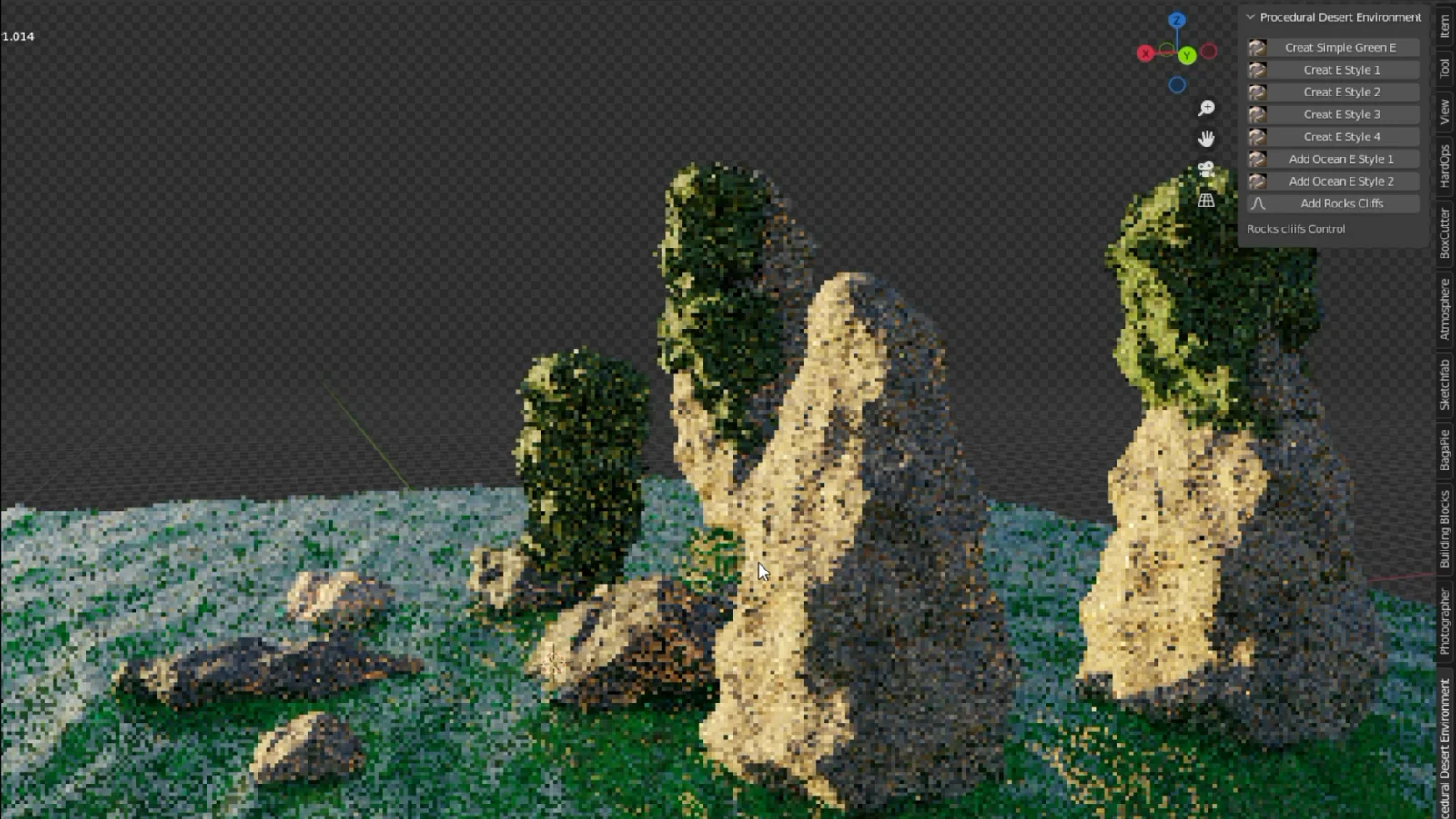 Procedural Green Ocean Environment screenshot 7