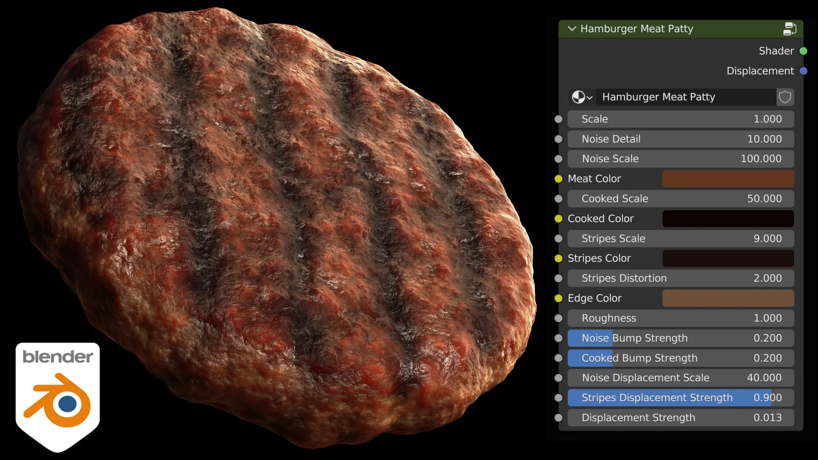 Procedural Hamburger Meat Patty screenshot 3