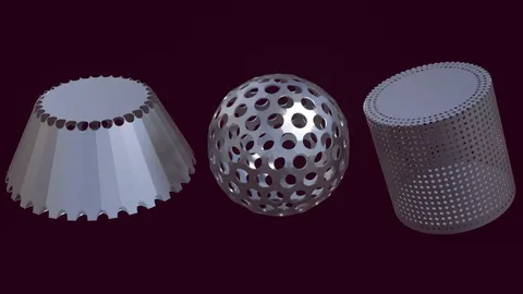 Procedural Holes - Blender geometry nodes