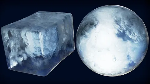 Procedural Ice Material - Blender shaders
