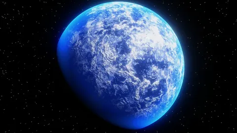 Procedural Ice Planet - Blender shaders