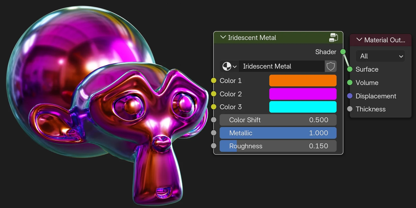 Procedural Iridescent Metal screenshot 2
