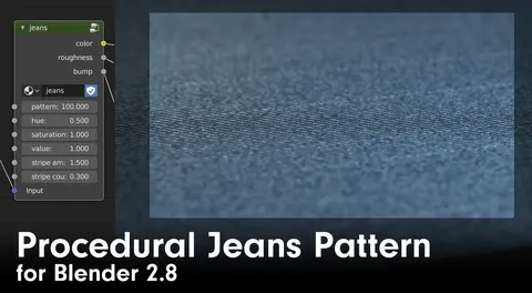 Procedural Jeans Pattern - Blender shaders