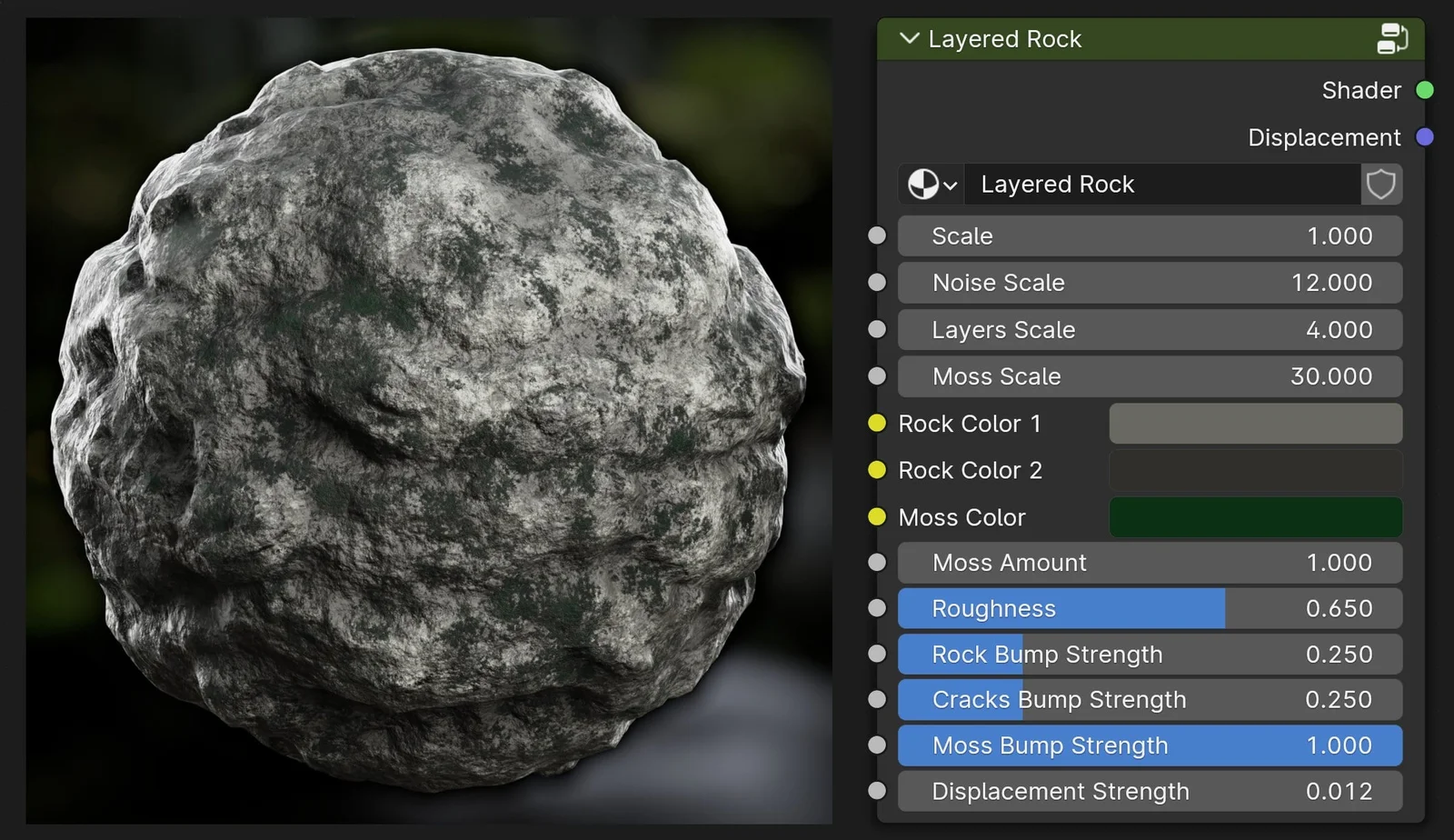 Procedural Layered Rock Material screenshot 2