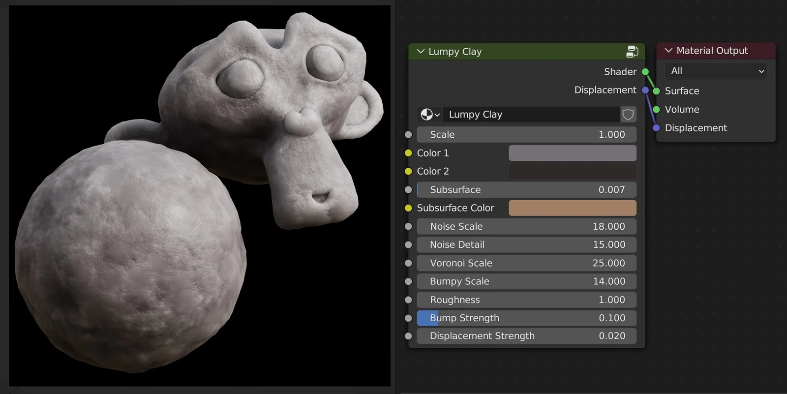 Procedural Lumpy Clay Material screenshot 2
