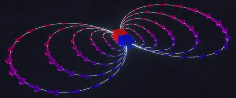 Magnetic Field Animation - Blender geometry nodes