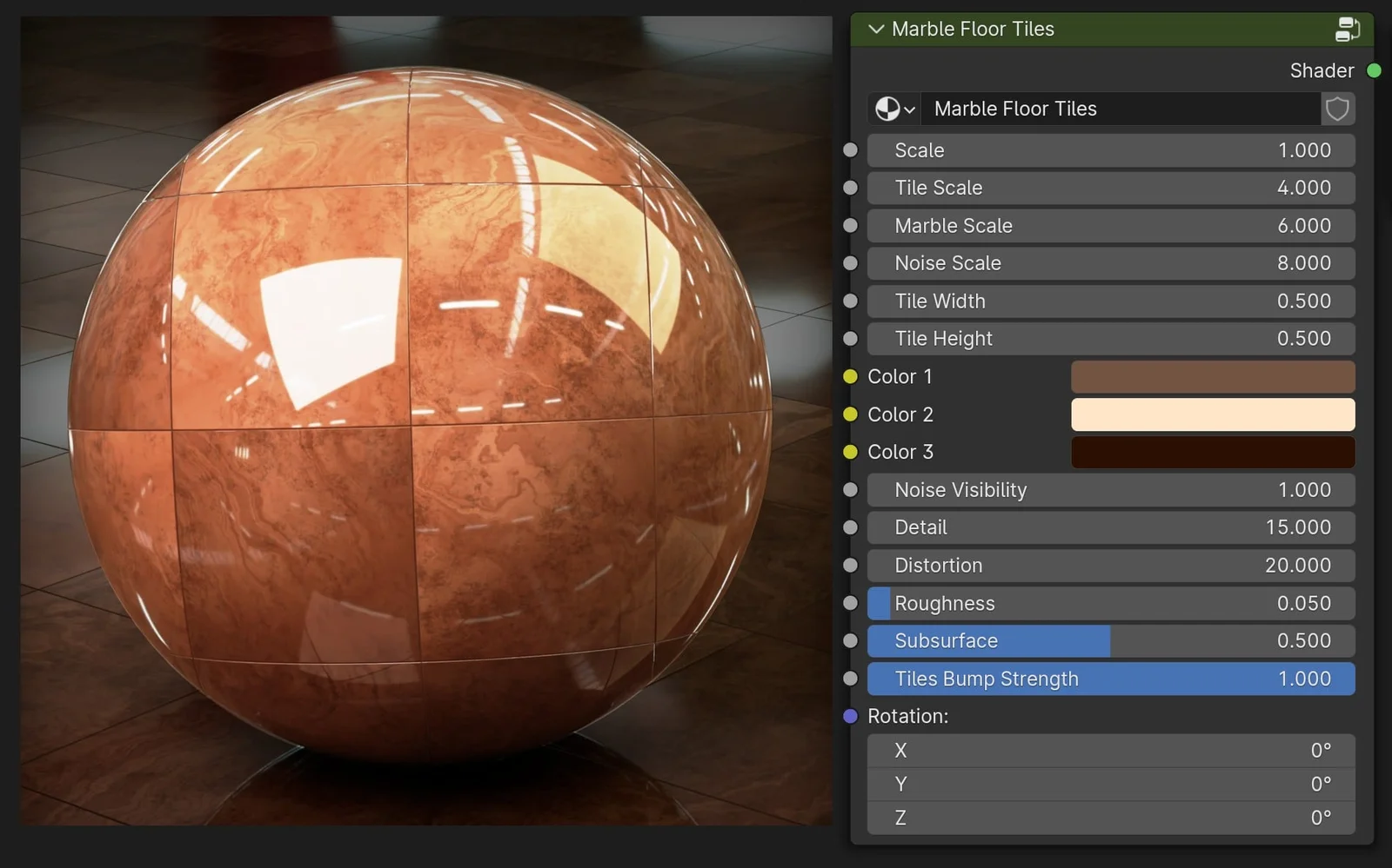 Procedural Marble Floor Tiles screenshot 2