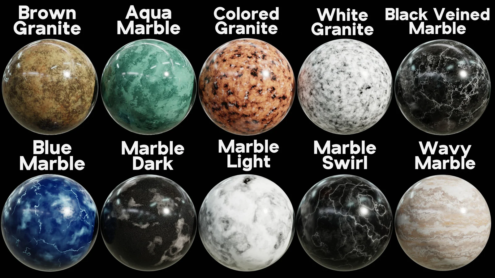 Procedural Marble & Granite Pack 1 screenshot 2