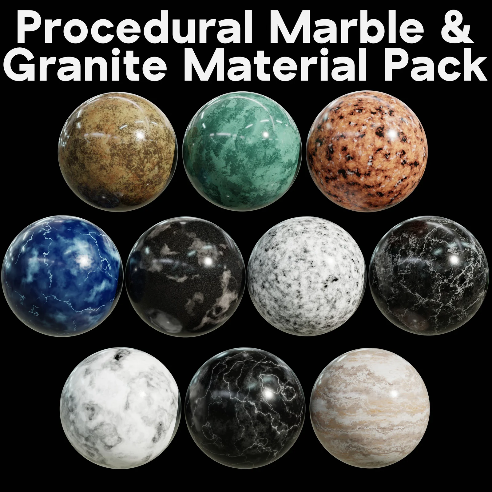 Procedural Marble & Granite Pack 1 screenshot 5