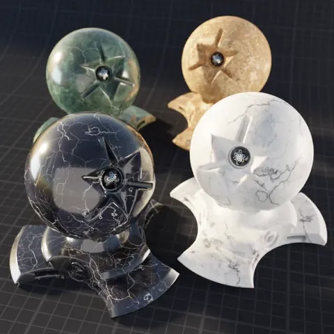 Procedural Marble Materials - Blender shaders