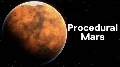 Procedural Mars Planet Material - Blender shaders