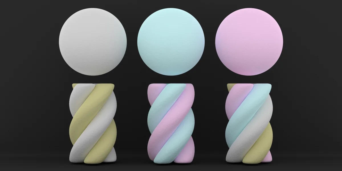 Procedural Marshmallow Material screenshot 2