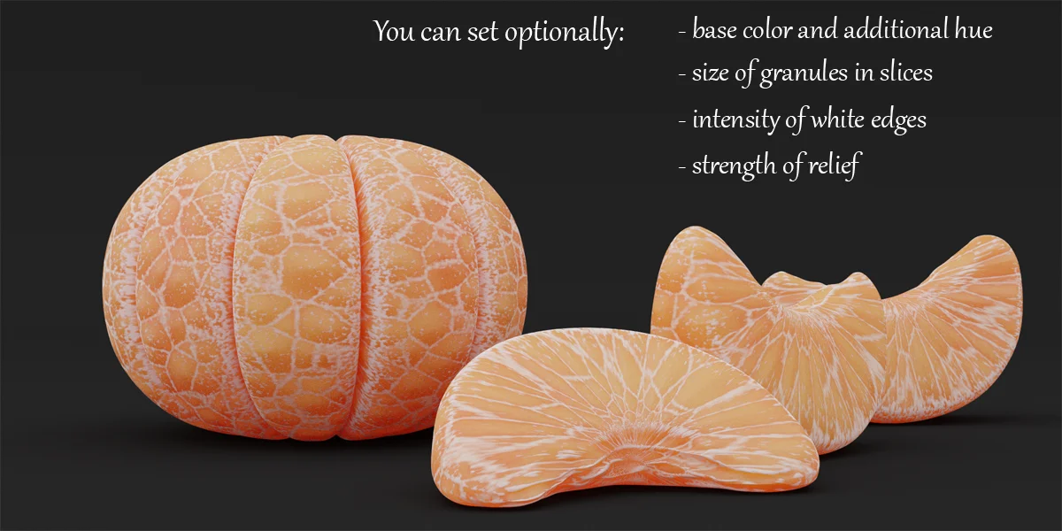 Procedural Mandarin and Peel screenshot 3