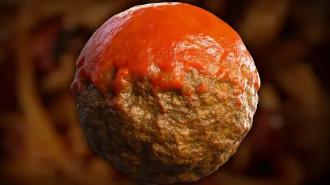 Procedural Meatball Material - Blender shaders