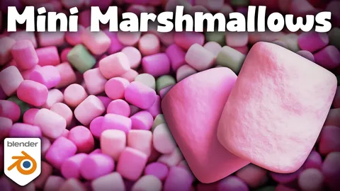 Mini Marshmallows Material - Blender shaders