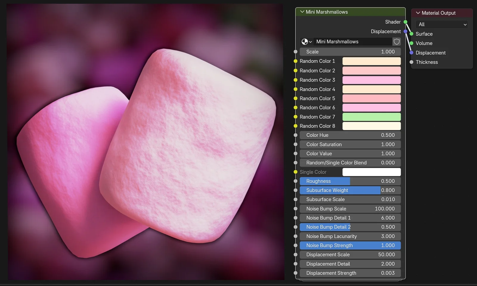 Mini Marshmallows Material screenshot 2