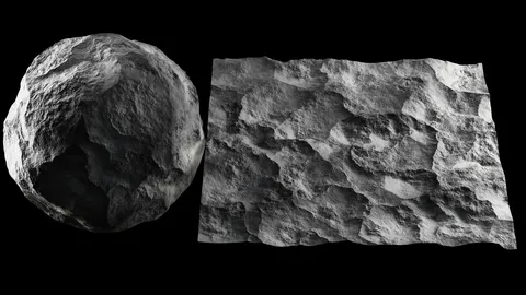 Procedural Moon Surface - Blender shaders
