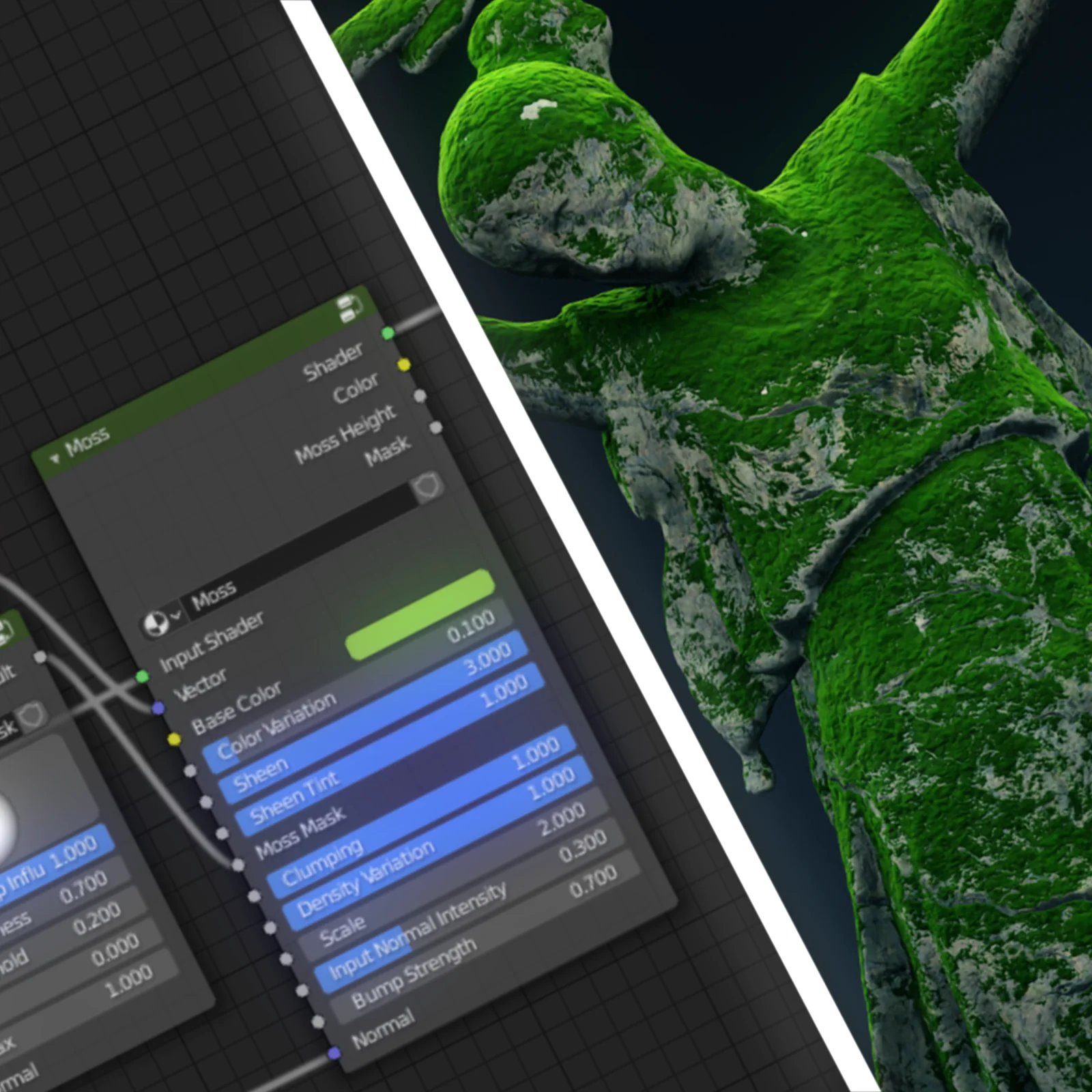 Procedural Moss Shader screenshot 4