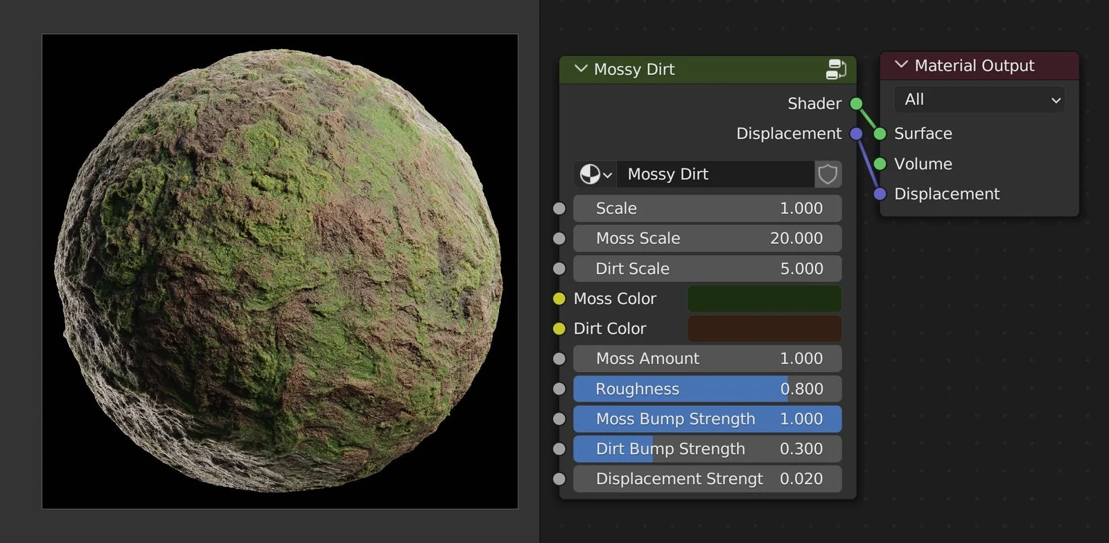 Procedural Mossy Dirt screenshot 2