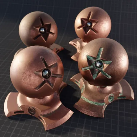 Procedural Old Copper - Blender shaders