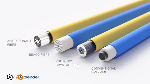 Procedural Optical Fibres - Blender geometry nodes