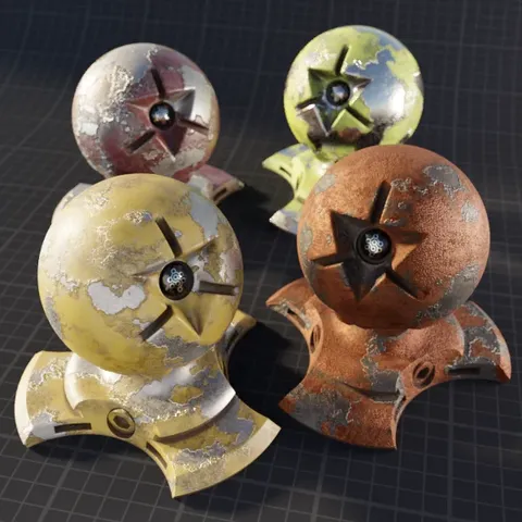 Procedural Painted Metal - Blender shaders