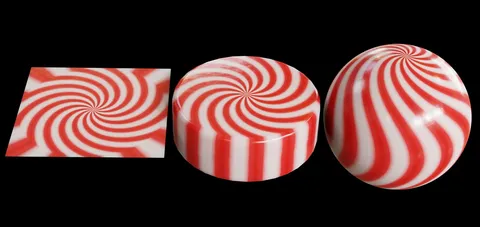 Procedural Peppermint Candy - Blender shaders