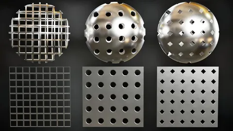 Procedural Perforated Metal - Blender shaders