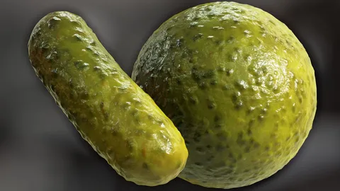 Procedural Pickle Material - Blender shaders