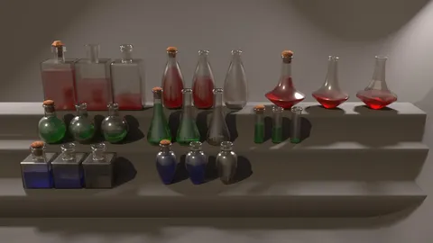 Procedural Potions - Blender geometry nodes