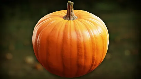 Procedural Pumpkin Material - Blender shaders