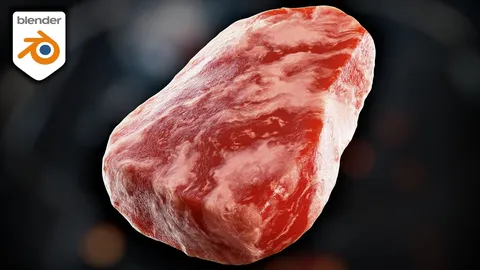 Procedural Raw Beef Steak - Blender shaders
