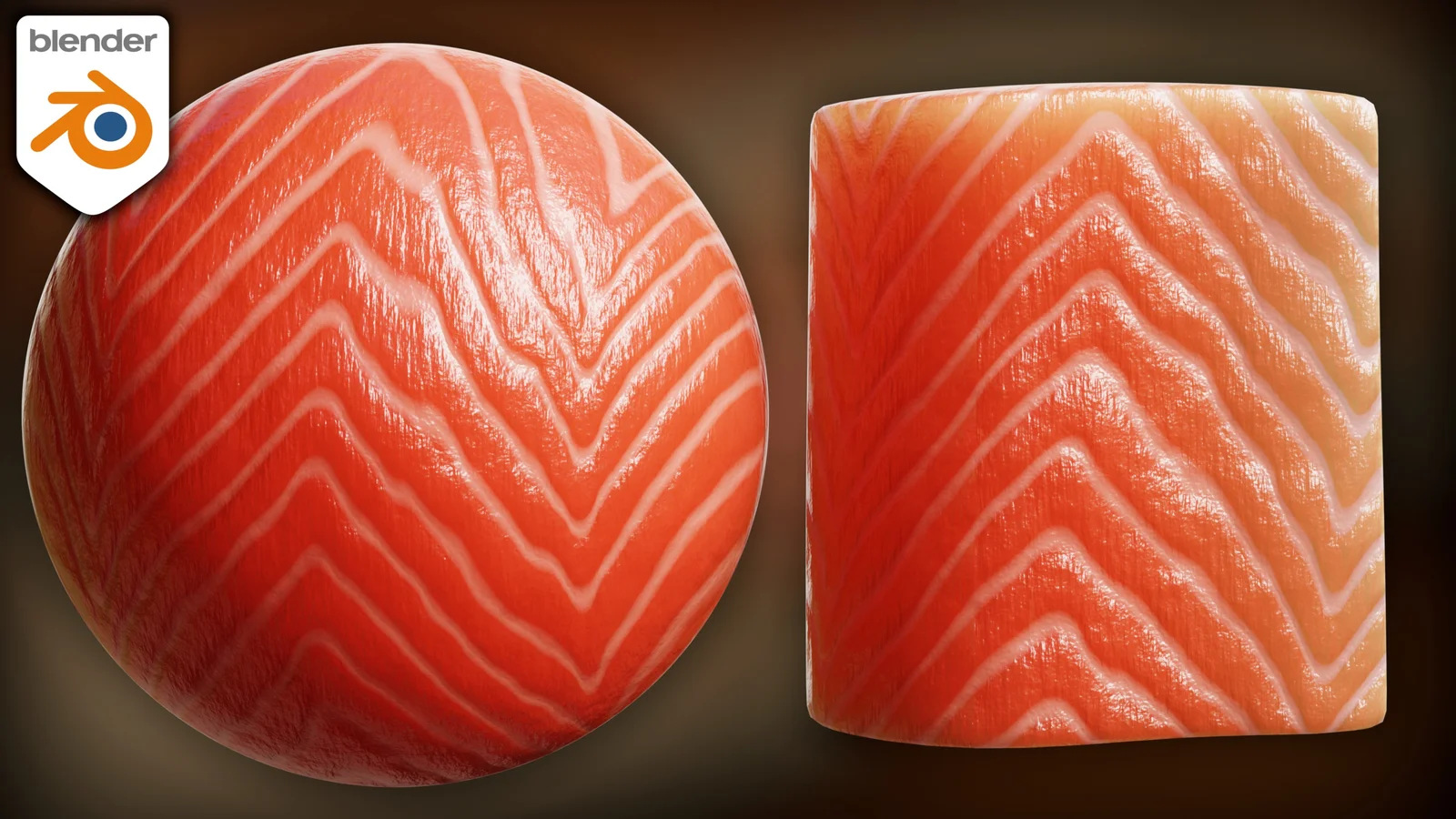 Procedural Raw Salmon Material screenshot 3
