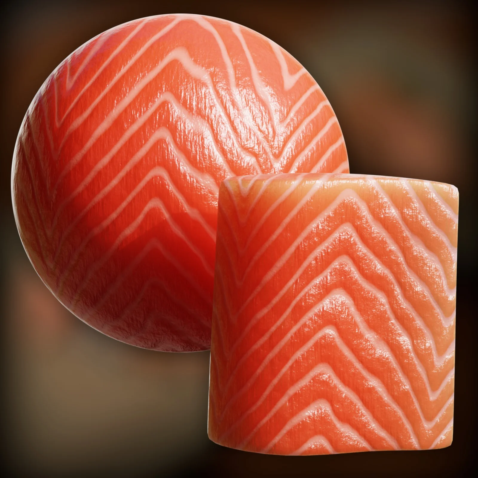 Procedural Raw Salmon Material screenshot 4